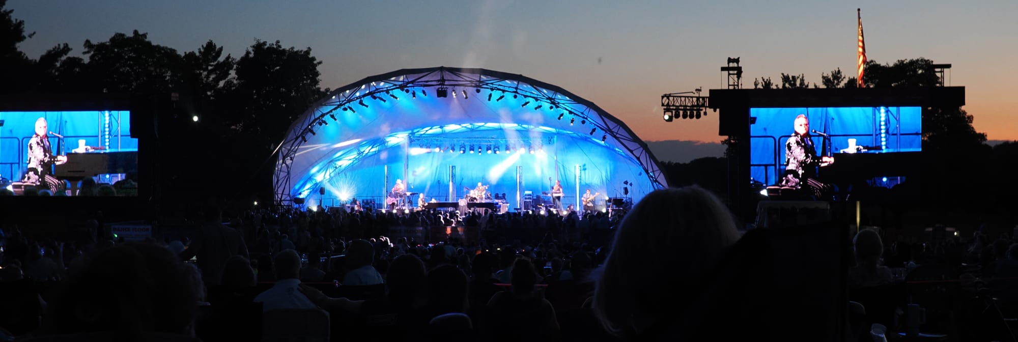 outdoor concert venue at sunset Missoula